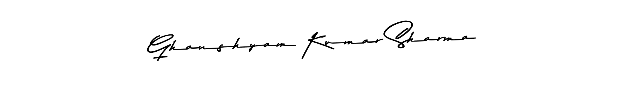 This is the best signature style for the Ghanshyam Kumar Sharma name. Also you like these signature font (Asem Kandis PERSONAL USE). Mix name signature. Ghanshyam Kumar Sharma signature style 9 images and pictures png