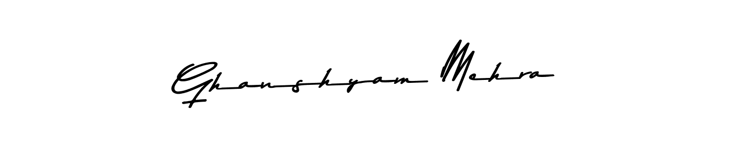 Also You can easily find your signature by using the search form. We will create Ghanshyam Mehra name handwritten signature images for you free of cost using Asem Kandis PERSONAL USE sign style. Ghanshyam Mehra signature style 9 images and pictures png