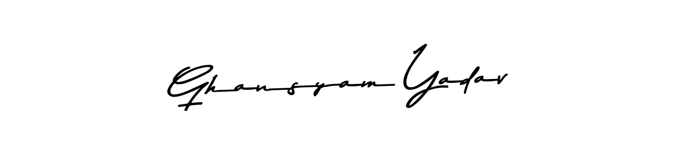 This is the best signature style for the Ghansyam Yadav name. Also you like these signature font (Asem Kandis PERSONAL USE). Mix name signature. Ghansyam Yadav signature style 9 images and pictures png