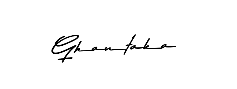 Use a signature maker to create a handwritten signature online. With this signature software, you can design (Asem Kandis PERSONAL USE) your own signature for name Ghantaka. Ghantaka signature style 9 images and pictures png