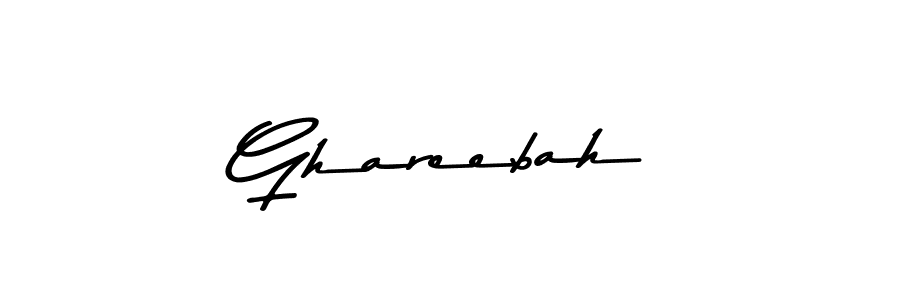 Similarly Asem Kandis PERSONAL USE is the best handwritten signature design. Signature creator online .You can use it as an online autograph creator for name Ghareebah. Ghareebah signature style 9 images and pictures png