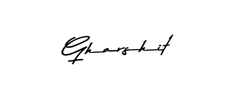 Gharshit stylish signature style. Best Handwritten Sign (Asem Kandis PERSONAL USE) for my name. Handwritten Signature Collection Ideas for my name Gharshit. Gharshit signature style 9 images and pictures png