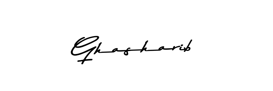 Ghasharib stylish signature style. Best Handwritten Sign (Asem Kandis PERSONAL USE) for my name. Handwritten Signature Collection Ideas for my name Ghasharib. Ghasharib signature style 9 images and pictures png