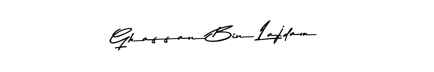 Asem Kandis PERSONAL USE is a professional signature style that is perfect for those who want to add a touch of class to their signature. It is also a great choice for those who want to make their signature more unique. Get Ghassan Bin Lajdam name to fancy signature for free. Ghassan Bin Lajdam signature style 9 images and pictures png