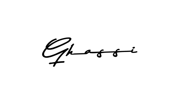 How to make Ghassi name signature. Use Asem Kandis PERSONAL USE style for creating short signs online. This is the latest handwritten sign. Ghassi signature style 9 images and pictures png