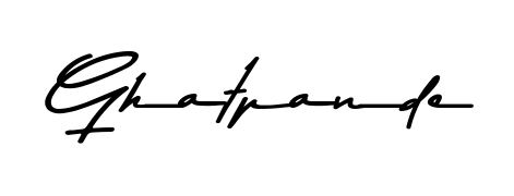 The Asem Kandis PERSONAL USE lettering style adds unique flourish to name Ghatpande. Stand out with a custom digital autograph made in seconds. Ghatpande signature style 9 images and pictures png