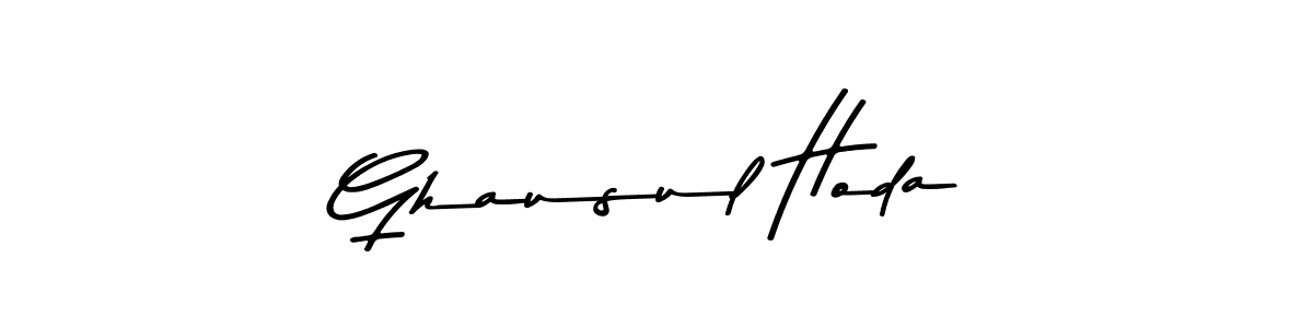 Design your own signature with our free online signature maker. With this signature software, you can create a handwritten (Asem Kandis PERSONAL USE) signature for name Ghausul Hoda. Ghausul Hoda signature style 9 images and pictures png