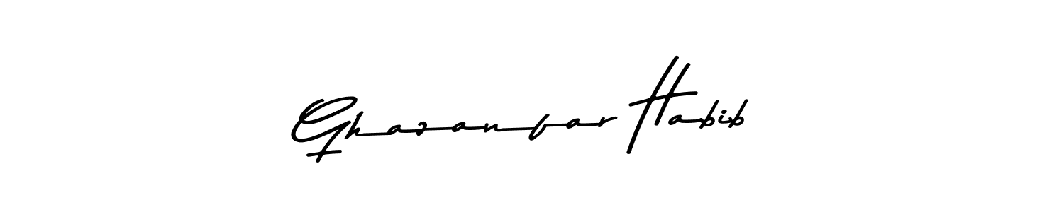 How to make Ghazanfar Habib signature? Asem Kandis PERSONAL USE is a professional autograph style. Create handwritten signature for Ghazanfar Habib name. Ghazanfar Habib signature style 9 images and pictures png