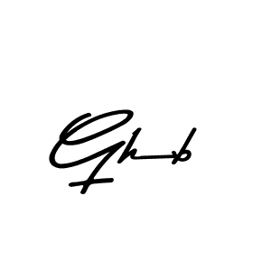 Use a signature maker to create a handwritten signature online. With this signature software, you can design (Asem Kandis PERSONAL USE) your own signature for name Ghb. Ghb signature style 9 images and pictures png