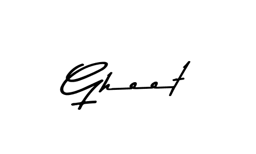 Design your own signature with our free online signature maker. With this signature software, you can create a handwritten (Asem Kandis PERSONAL USE) signature for name Gheet. Gheet signature style 9 images and pictures png