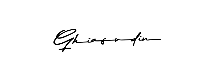 Create a beautiful signature design for name Ghiasudin. With this signature (Asem Kandis PERSONAL USE) fonts, you can make a handwritten signature for free. Ghiasudin signature style 9 images and pictures png