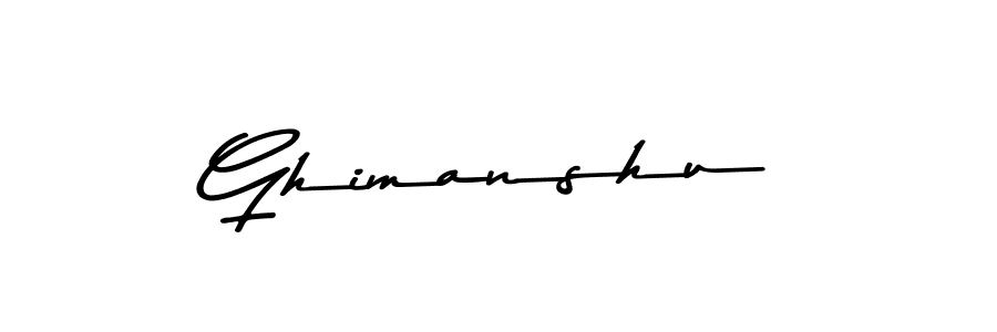 Create a beautiful signature design for name Ghimanshu. With this signature (Asem Kandis PERSONAL USE) fonts, you can make a handwritten signature for free. Ghimanshu signature style 9 images and pictures png