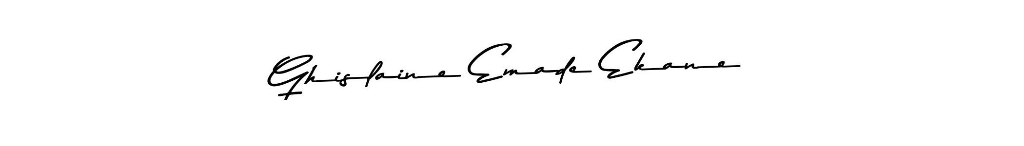 Design your own signature with our free online signature maker. With this signature software, you can create a handwritten (Asem Kandis PERSONAL USE) signature for name Ghislaine Emade Ekane. Ghislaine Emade Ekane signature style 9 images and pictures png