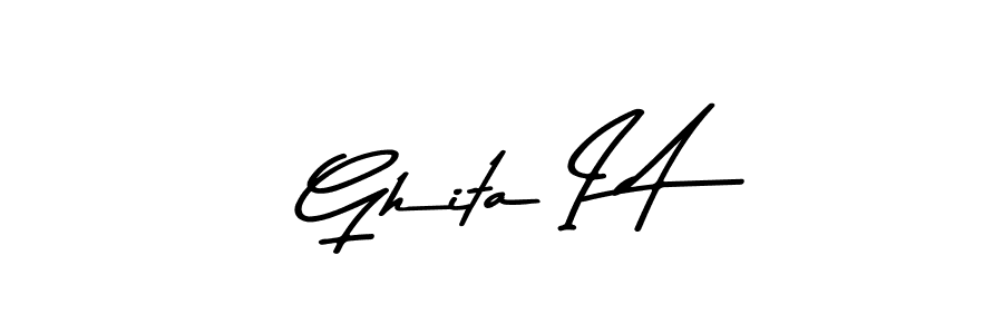 Use a signature maker to create a handwritten signature online. With this signature software, you can design (Asem Kandis PERSONAL USE) your own signature for name Ghita I A. Ghita I A signature style 9 images and pictures png