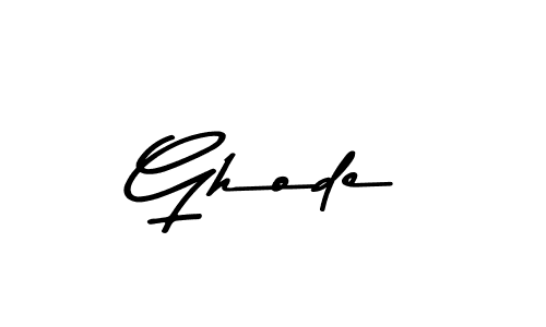 Use a signature maker to create a handwritten signature online. With this signature software, you can design (Asem Kandis PERSONAL USE) your own signature for name Ghode. Ghode signature style 9 images and pictures png