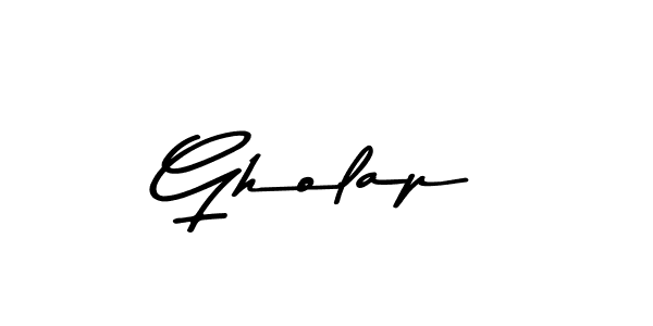 Create a beautiful signature design for name Gholap. With this signature (Asem Kandis PERSONAL USE) fonts, you can make a handwritten signature for free. Gholap signature style 9 images and pictures png