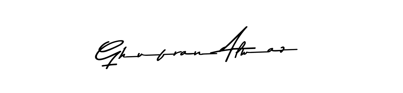 Create a beautiful signature design for name Ghufran Alwaz. With this signature (Asem Kandis PERSONAL USE) fonts, you can make a handwritten signature for free. Ghufran Alwaz signature style 9 images and pictures png