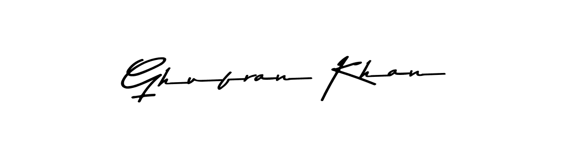 Use a signature maker to create a handwritten signature online. With this signature software, you can design (Asem Kandis PERSONAL USE) your own signature for name Ghufran Khan. Ghufran Khan signature style 9 images and pictures png