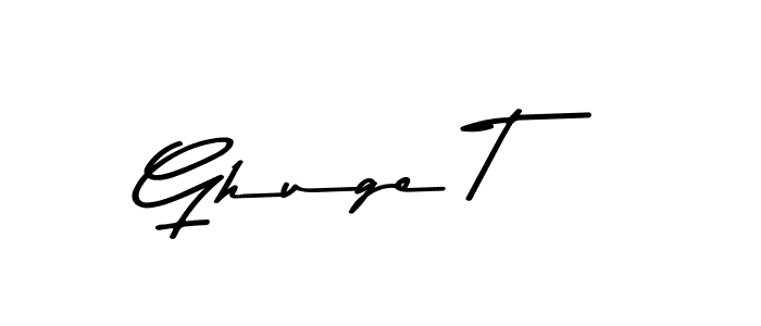Asem Kandis PERSONAL USE is a professional signature style that is perfect for those who want to add a touch of class to their signature. It is also a great choice for those who want to make their signature more unique. Get Ghuge T name to fancy signature for free. Ghuge T signature style 9 images and pictures png