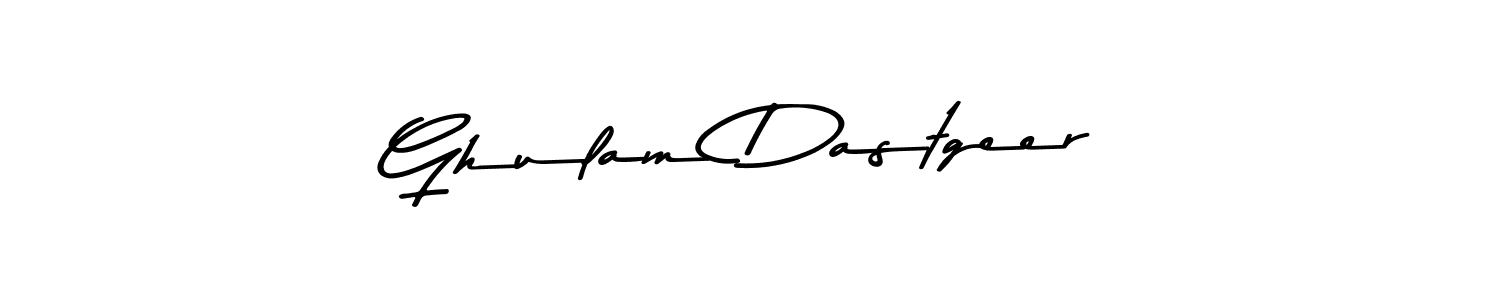 Create a beautiful signature design for name Ghulam Dastgeer. With this signature (Asem Kandis PERSONAL USE) fonts, you can make a handwritten signature for free. Ghulam Dastgeer signature style 9 images and pictures png