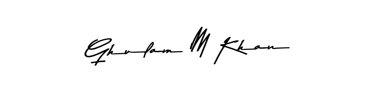 Make a beautiful signature design for name Ghulam M Khan. Use this online signature maker to create a handwritten signature for free. Ghulam M Khan signature style 9 images and pictures png