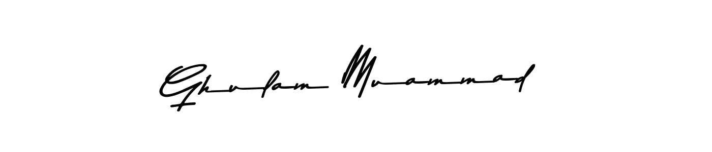 You should practise on your own different ways (Asem Kandis PERSONAL USE) to write your name (Ghulam Muammad) in signature. don't let someone else do it for you. Ghulam Muammad signature style 9 images and pictures png