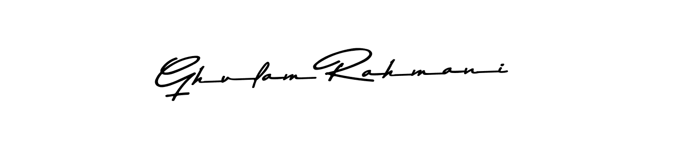 It looks lik you need a new signature style for name Ghulam Rahmani. Design unique handwritten (Asem Kandis PERSONAL USE) signature with our free signature maker in just a few clicks. Ghulam Rahmani signature style 9 images and pictures png