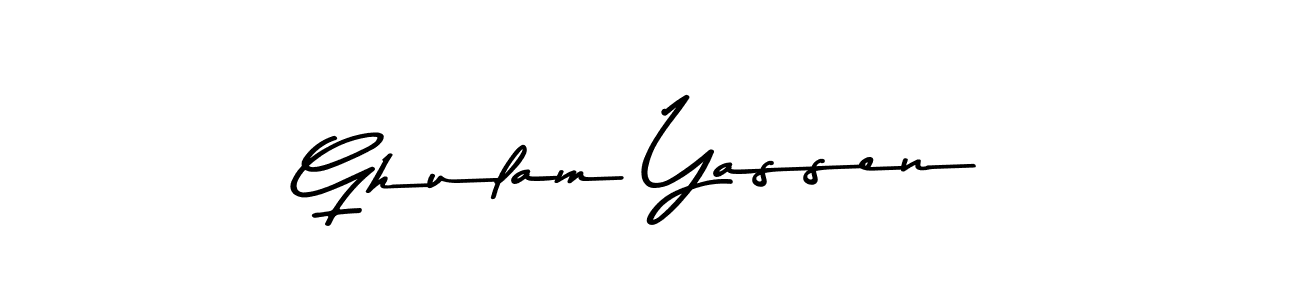 Also You can easily find your signature by using the search form. We will create Ghulam Yassen name handwritten signature images for you free of cost using Asem Kandis PERSONAL USE sign style. Ghulam Yassen signature style 9 images and pictures png