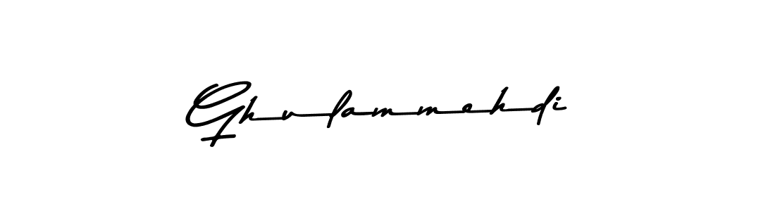 Use a signature maker to create a handwritten signature online. With this signature software, you can design (Asem Kandis PERSONAL USE) your own signature for name Ghulammehdi. Ghulammehdi signature style 9 images and pictures png