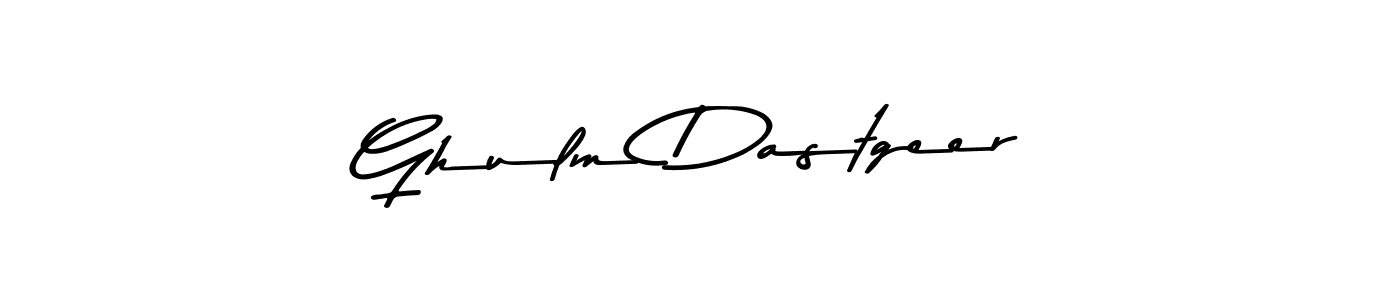 How to make Ghulm Dastgeer name signature. Use Asem Kandis PERSONAL USE style for creating short signs online. This is the latest handwritten sign. Ghulm Dastgeer signature style 9 images and pictures png