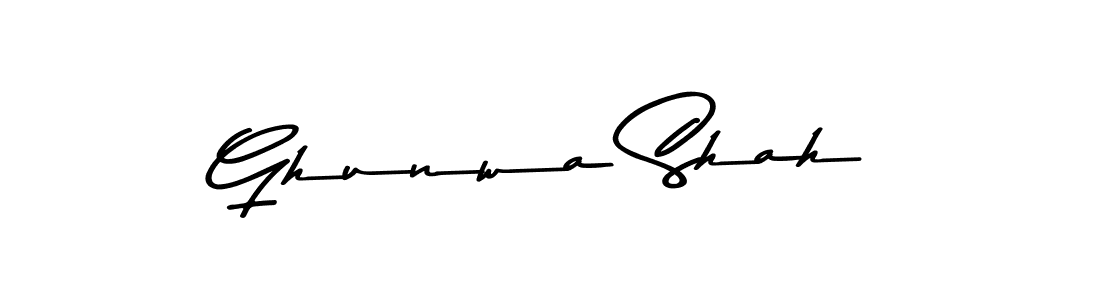It looks lik you need a new signature style for name Ghunwa Shah. Design unique handwritten (Asem Kandis PERSONAL USE) signature with our free signature maker in just a few clicks. Ghunwa Shah signature style 9 images and pictures png