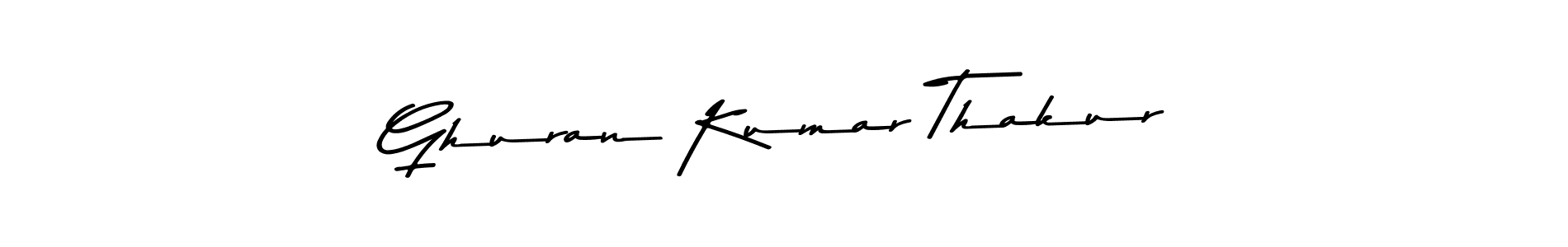 How to make Ghuran Kumar Thakur name signature. Use Asem Kandis PERSONAL USE style for creating short signs online. This is the latest handwritten sign. Ghuran Kumar Thakur signature style 9 images and pictures png