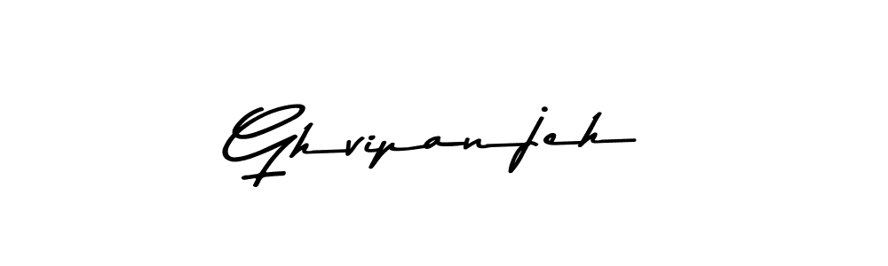 Design your own signature with our free online signature maker. With this signature software, you can create a handwritten (Asem Kandis PERSONAL USE) signature for name Ghvipanjeh. Ghvipanjeh signature style 9 images and pictures png