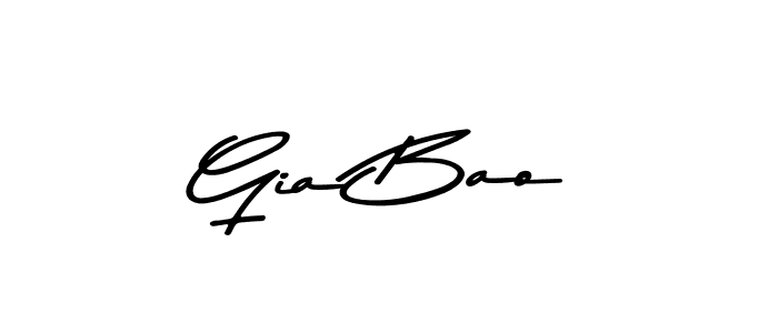 Design your own signature with our free online signature maker. With this signature software, you can create a handwritten (Asem Kandis PERSONAL USE) signature for name Gia Bao. Gia Bao signature style 9 images and pictures png