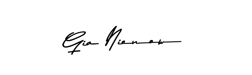 How to make Gia Nienow signature? Asem Kandis PERSONAL USE is a professional autograph style. Create handwritten signature for Gia Nienow name. Gia Nienow signature style 9 images and pictures png