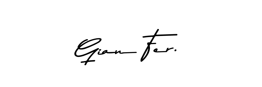 Similarly Asem Kandis PERSONAL USE is the best handwritten signature design. Signature creator online .You can use it as an online autograph creator for name Gian Fer.. Gian Fer. signature style 9 images and pictures png
