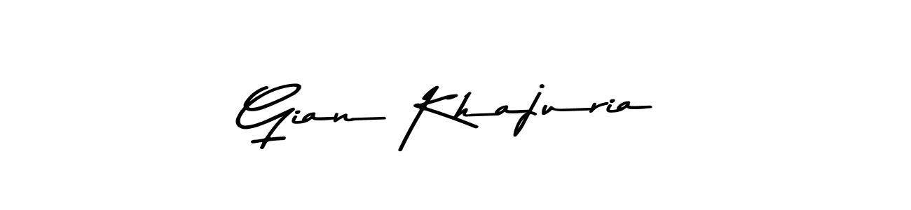 Also You can easily find your signature by using the search form. We will create Gian Khajuria name handwritten signature images for you free of cost using Asem Kandis PERSONAL USE sign style. Gian Khajuria signature style 9 images and pictures png
