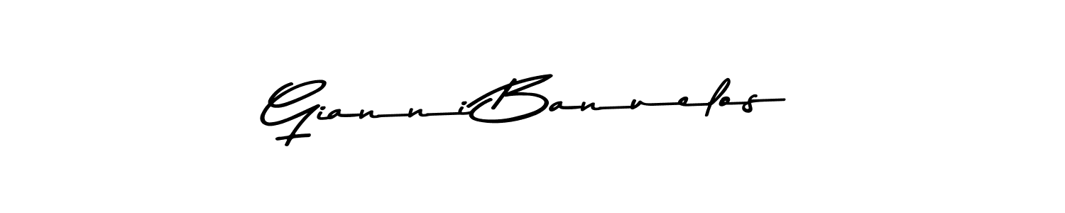 Use a signature maker to create a handwritten signature online. With this signature software, you can design (Asem Kandis PERSONAL USE) your own signature for name Gianni Banuelos. Gianni Banuelos signature style 9 images and pictures png