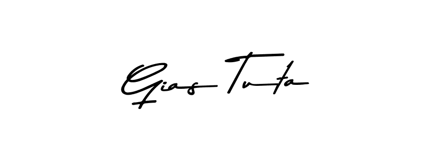 Create a beautiful signature design for name Gias Tuta. With this signature (Asem Kandis PERSONAL USE) fonts, you can make a handwritten signature for free. Gias Tuta signature style 9 images and pictures png