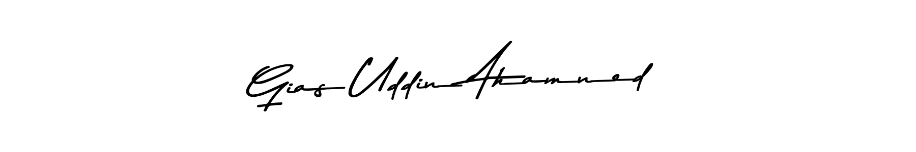 Make a beautiful signature design for name Gias Uddin Ahamned. With this signature (Asem Kandis PERSONAL USE) style, you can create a handwritten signature for free. Gias Uddin Ahamned signature style 9 images and pictures png