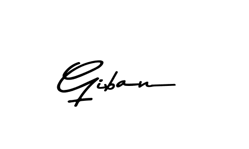 How to make Giban name signature. Use Asem Kandis PERSONAL USE style for creating short signs online. This is the latest handwritten sign. Giban signature style 9 images and pictures png