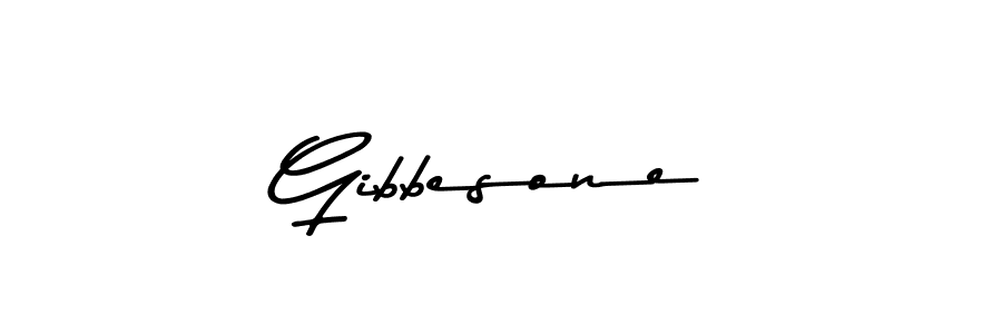 How to make Gibbesone name signature. Use Asem Kandis PERSONAL USE style for creating short signs online. This is the latest handwritten sign. Gibbesone signature style 9 images and pictures png