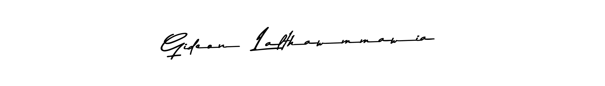 This is the best signature style for the Gideon  Lalthawmmawia name. Also you like these signature font (Asem Kandis PERSONAL USE). Mix name signature. Gideon  Lalthawmmawia signature style 9 images and pictures png