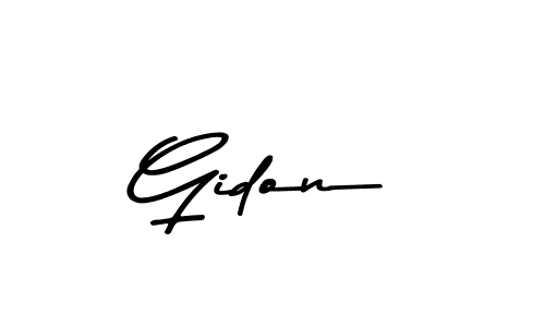 Gidon stylish signature style. Best Handwritten Sign (Asem Kandis PERSONAL USE) for my name. Handwritten Signature Collection Ideas for my name Gidon. Gidon signature style 9 images and pictures png