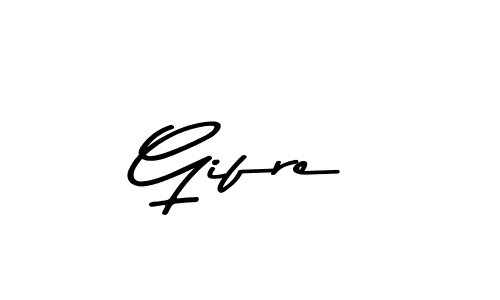 Design your own signature with our free online signature maker. With this signature software, you can create a handwritten (Asem Kandis PERSONAL USE) signature for name Gifre. Gifre signature style 9 images and pictures png