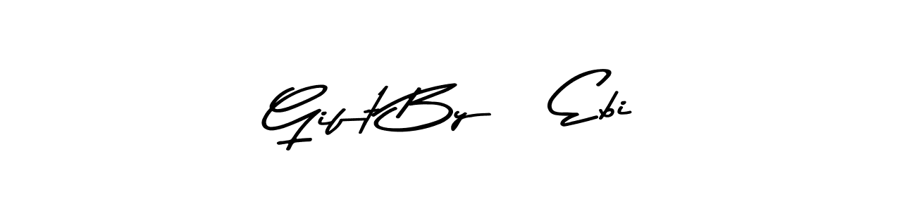 Once you've used our free online signature maker to create your best signature Asem Kandis PERSONAL USE style, it's time to enjoy all of the benefits that Gift By   Ebi name signing documents. Gift By   Ebi signature style 9 images and pictures png