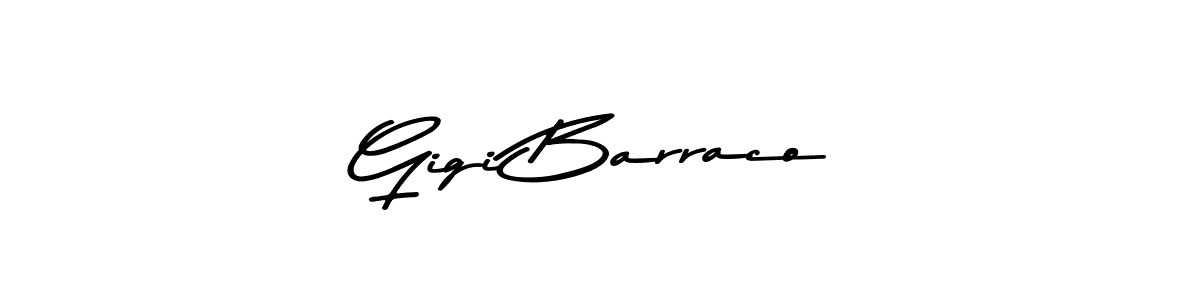 Make a beautiful signature design for name Gigi Barraco. With this signature (Asem Kandis PERSONAL USE) style, you can create a handwritten signature for free. Gigi Barraco signature style 9 images and pictures png