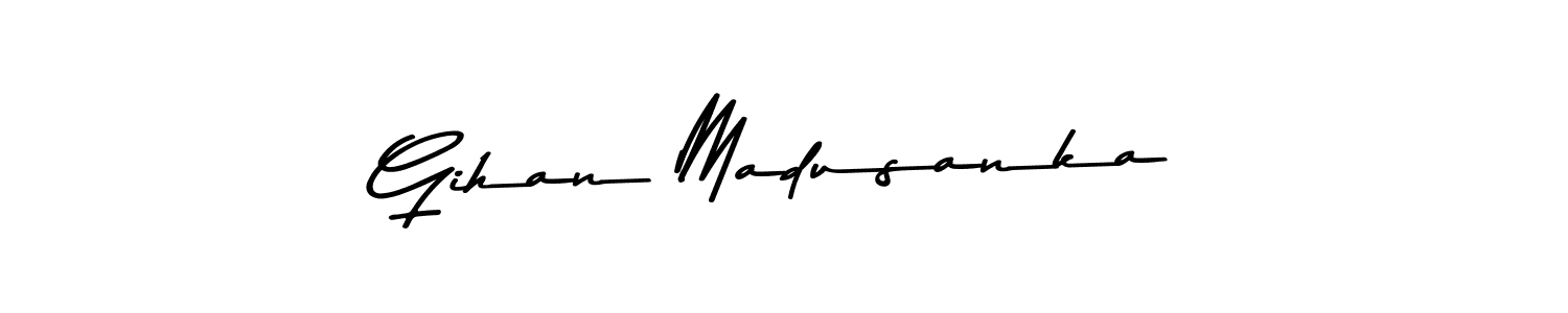 Also we have Gihan Madusanka name is the best signature style. Create professional handwritten signature collection using Asem Kandis PERSONAL USE autograph style. Gihan Madusanka signature style 9 images and pictures png