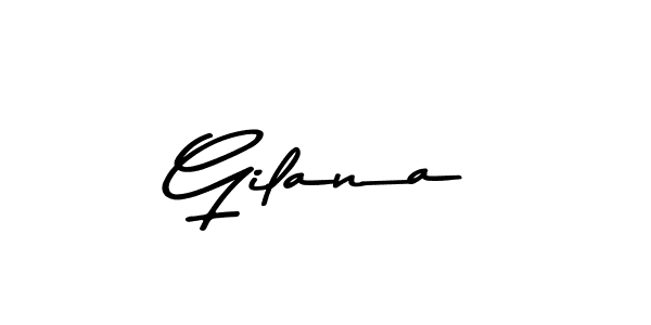 Create a beautiful signature design for name Gilana. With this signature (Asem Kandis PERSONAL USE) fonts, you can make a handwritten signature for free. Gilana signature style 9 images and pictures png