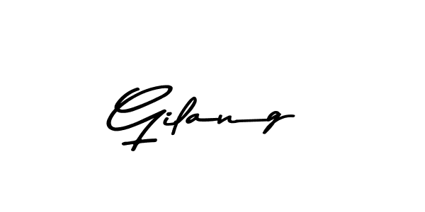 Use a signature maker to create a handwritten signature online. With this signature software, you can design (Asem Kandis PERSONAL USE) your own signature for name Gilang. Gilang signature style 9 images and pictures png